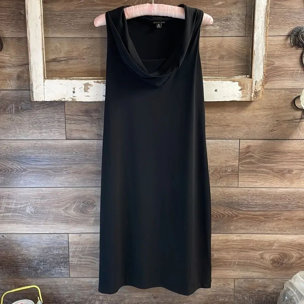 GEORGE Womens Little Black Dress Cowl Neck Sleeveless Size Medium Career Church - Picture 7 of 8